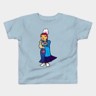 he's so handsome he's so fine...next two step I'll make him mine Kids T-Shirt